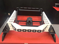 Parachoques Delantero de Acero para Ram 1500 2500 3500 2010+ 4x4, Barra Protectora para Camioneta