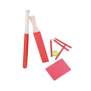 <strong>Rounders</strong> <strong>Set</strong> Wood Cricket Bat <strong>Set</strong> Wooden Cricket Stump Outdoor Game Play - Product Image 3