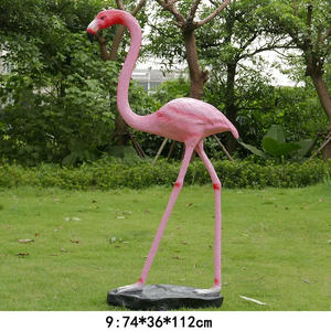 Décor à la maison résine Figurine Animal Simulation jardin paysage décoration <span class=keywords><strong>FRP</strong></span> Sculpture Simulation flamant rose artisanat résine artisanat - Product Image 6