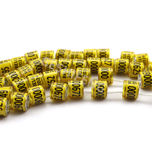 Anneaux de pied d'oiseau en aluminium Clips de jambe de pigeon de course Identifier les bandes numérotées Anneaux de pied de perroquet personnalisés - Product Image 3