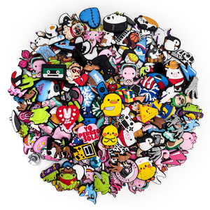 Mới đến bán buôn PVC Tùy chỉnh làm tắc nghẽn quyến rũ giày thiết kế trang trí Giày số lượng lớn PVC Giày quyến rũ số lượng lớn tùy chỉnh làm tắc nghẽn quyến rũ - Product Image 1