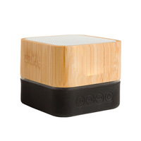 Haut-parleur Bluetooth sans fil en bois Hotselling pour cadeau personnalisé OEM ODM Mini barre de son Portable WS Studio LED SpeakerT