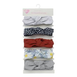 Ensemble de 5 bandeaux en tissu doux antidérapants à nœud papillon, adaptés à la vie quotidienne des bébés, aux fêtes et aux séances <span class=keywords><strong>photo</strong></span> - Product Image 6