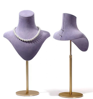 Support de présentation de bijoux en métal détachable en microfibre haut de gamme et exquis, accessoires de photographie