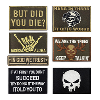 Parches de Velcro Personalizados con Eslóganes Divertidos, Insignias de Calavera para Motociclistas, Venta al Por Mayor OEM, para Chaquetas, Mochilas y Gorras