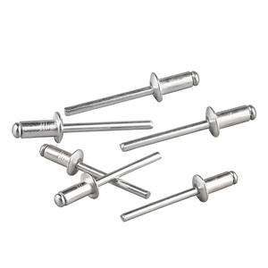 Remaches ciegos de cabeza redonda de aluminio tipo abierto M2.4-M5, remaches ciegos de cabeza redonda plana de acero inoxidable 304 semiacero - Product Image 1