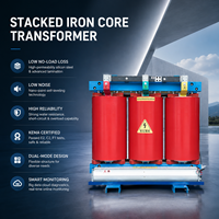 Transformateur sec à noyau de fer superposé, triphasé, isolé à la résine époxy, 30 kVA, 6000 kVA, 35 kV, testé KEMA, DELIJIA
