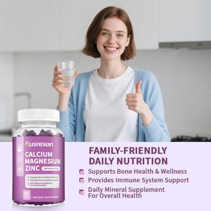 Gomitas Halal OEM de Calcio, Magnesio y Zinc con Omega 3, Suplementos para la Salud Inmunológica y Ósea, Vitaminas <span class=keywords><strong>D3</strong></span> y <span class=keywords><strong>K2</strong></span>, B6, <span class=keywords><strong>Ca</strong></span>, Mg, Zn - Product Image 2
