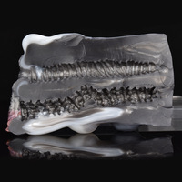 Moule anal double canal en silicone souple transfrontalier pour hommes, godet de masturbation en forme de pénis pour le confort personnel, masturbateur pénien en forme de vache