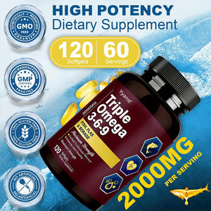 Suplemento dietético de alta potencia OEM/ODM para fortalecer articulaciones y huesos, aceite de pescado omega-3 orgánico en cápsulas blandas, precio de fábrica. - Product Image 2