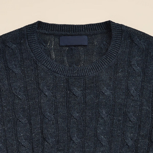 <span class=keywords><strong>Maglione</strong></span> Classico da <span class=keywords><strong>Uomo</strong></span> con Collo Rotondo, Maniche Raglan Blu, Pullover Lavorato a Maglia, Vestibilità <span class=keywords><strong>Slim</strong></span>, Polsini a Costine, <span class=keywords><strong>Maglione</strong></span> Basic da <span class=keywords><strong>Uomo</strong></span> - Product Image 5