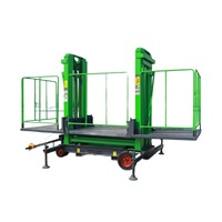 Ascenseur de fret sur rail de guidage Plate-forme de levage hydraulique Ascenseur hydraulique Petit ascenseur de fret sur rail de guidage hydraulique