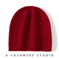 Gorro de Lana de Cabra 100% Pura de Alta Calidad, Diseño Jacquard, Cálido, Tejido, con Borde Enrollado, Estilo Casual para Adultos