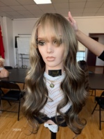 SHY Mini Hair Topper Wig Remy Human Hair Seamless Hairline Lace Front Body Wave Texture Salon Supplier