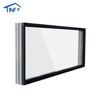 Diseño Simple Aleación de aluminio Ventanas fijas Parrilla Diseño Imagen Ventanas Pared Vidrio templado Fijar Ventanas