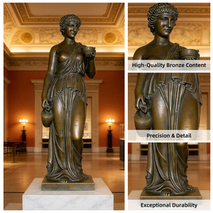 Sculpture de déesse grecque en bronze personnalisable, taille réelle, statue décorative d'art d'intérieur pour la maison - Product Image 4