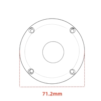 Module de haut-parleur à pavillon circulaire en plastique noir SJ-07 1-5W, gamme complète, prix de gros direct usine