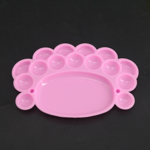 Venta al por mayor paleta de pintura de plástico de 15 pies pequeños agujeros Placa de mezcla de colores suministros de arte para pintura al óleo - Product Image 6