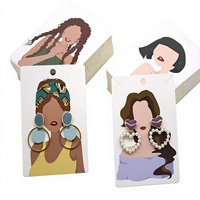 Cartes d'emballage de bijoux personnalisées populaires pour usines, cartes de présentation en gros pour boucles d'oreilles et colliers