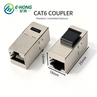 Coupleur Keystone RJ45 FTP CAT6 E-HONG Femelle-Femelle Blindé Métallique pour Extension de Câble Réseau