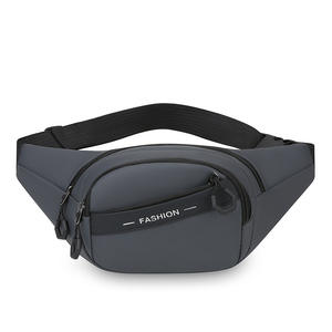 กระเป๋าคาดเอวแฟชั่นผู้ชายหลายชั้นความจุขนาดใหญ่เคลือบ PU กีฬากลางแจ้งกระเป๋าคาดหน้าอกกระเป๋าสะพายข้างสำหรับเดินทางทุกวัน - Product Image 5