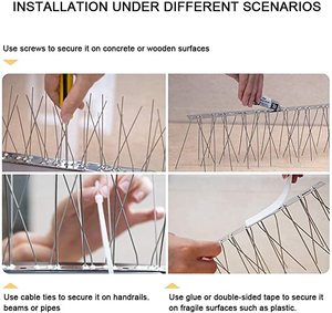 Dayoung kuş kontrol dekoratif bahçe güvercin caydırıcı Anti paslanmaz çelik Anti kuş sivri - Product Image 6