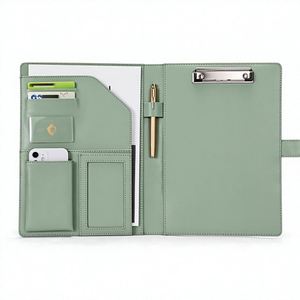 A4 PU Leather Multi-Function UV Printed Business <b>Portfolio</b> with Customized Logo Document Organizer for Gift & Training Use - Product Image 1