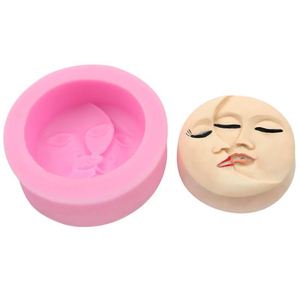Moule en silicone 3D personnalisé en forme de visage pour savon ou décoration de gâteau, outil de bricolage réutilisable pour fabrication artisanale OEM/ODM - Product Image 2