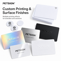 Matte PVC Weiße NFC-Karte NFC215 Blanko-Karte für NFC Digitale Visitenkarte Tap Factory Bedruckbar Petsign