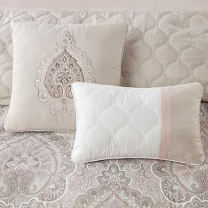 DB 8 Piece Comforter Set Super King Size Vintage Pattern Woven Technics for Home Hospital Hotel Use <b>Filled</b> Cotton <b>Polyester</b> PVC - Product Image 5