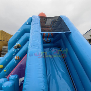 บ้านลมสำหรับเด็กพร้อมสไลเดอร์ ชุดของเล่นเป่าลมรูปมหาสมุทร - Product Image 4