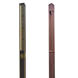 Lampadaire LED d'extérieur pour jardin, corps en fer, IP66, 2700K, blanc chaud doux, alimentation CA, contrôle par détecteur de mouvement, CRI80, angle de faisceau 144° - Product Image 2