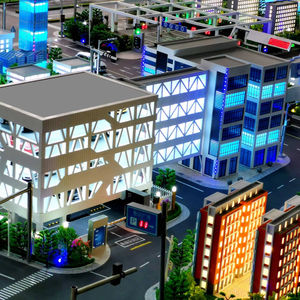 Modello di tavolo di sabbia in plastica di fascia alta personalizzato per la pianificazione del trasporto intelligente urbano soluzione di progettazione del modello 3D - Product Image 5