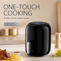Friteuse à air numérique grande capacité 5,1-6,0 L, circulation d'air chaud 3D, cuisson saine sans huile, panier antiadhésif, protection contre la surchauffe