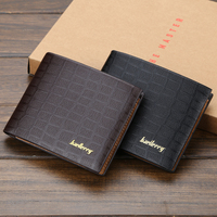 Baellerry dompet pola buaya untuk pria, dompet koin kualitas baik tempat kartu modis baru terlaris