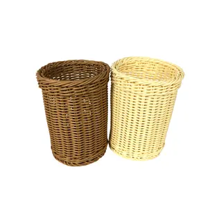 Yulin Jiafu Polypropylen Kunststoff Rattan Besteck korb Poly Wicker Woven Basket für die Küche