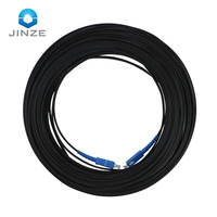 Al Aire Libre 5,0x2,0mm 1 metro SM Simplex 9/125 FTTH Drop Cable Patch Cord LC SC/PC SC/APC conector SX fibra óptica Patch Cord