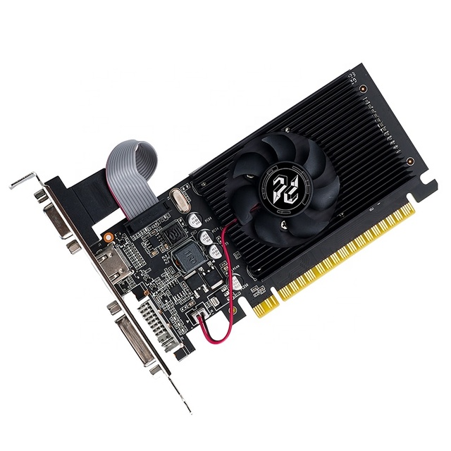 New GT610 GPU Geforce GT610 2GB GDDR3 DP*1 HD*1VGA*1 Graphics Card GT610 35W 64-bit 48SP PCI Express 2.0 PC Graphics Card