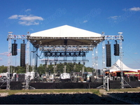 Kindawow espiga de aluminio arco de techo curvo iluminación Truss telón de fondo Iluminación escenario DJ techo Truss para eventos al aire libre
