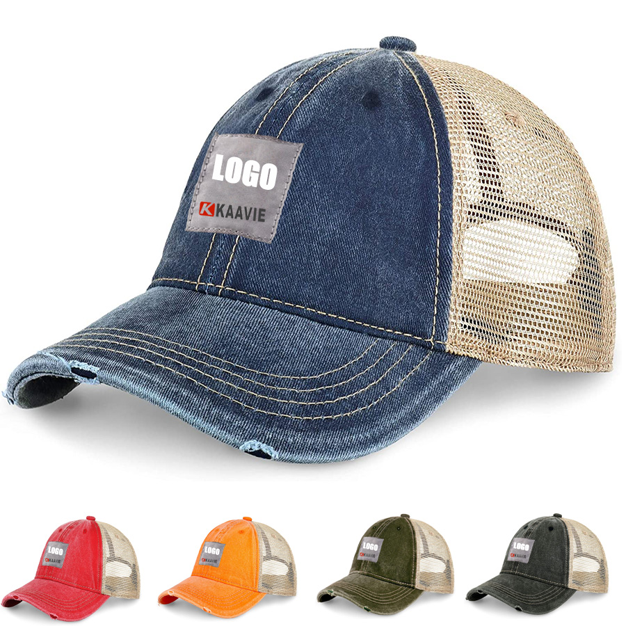 Richardson 112 Fitted Vintage Washed Baseball Cap 6 Panel ODM Country Mesh