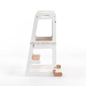 baby learning tower wooden montessori <b>toddler</b> step <b>stool</b> adjustable kitchen helper - Product Image 3