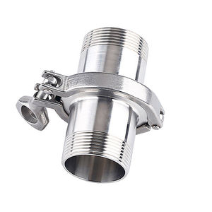 304 Stainless Steel <b>Quick</b> Connect External Threaded Fitting 25mm Diameter Sanitary <b>Clamp</b> DIN Standard Seamless Round - Product Image 3