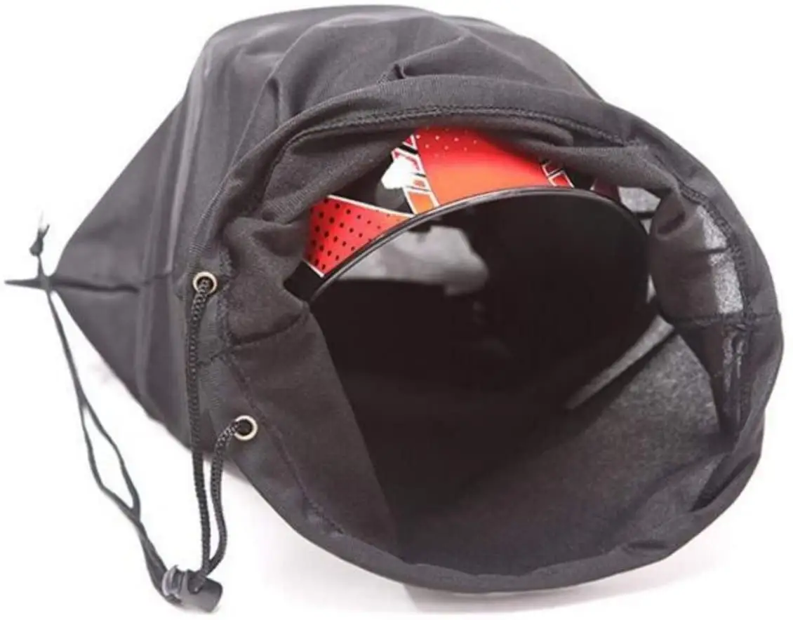 Unisex Erwachsene Motorrad Schweiß helm Maske Haube Aufbewahrung Tragetaschen Benutzer definierte Kordel zug Tasche für Helme