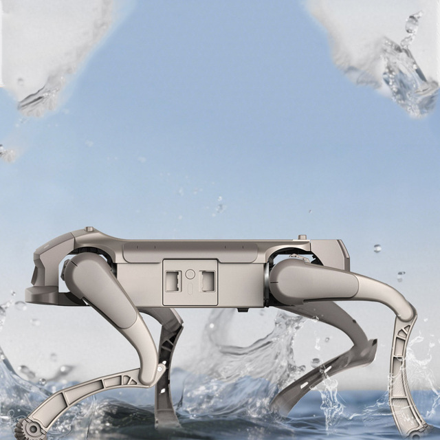Sealed Core Metal Quadruped Robot with 200 Hours Stable Runtime in Dusty Humid and Extreme Conditions for Heavy Industries