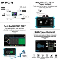 Testeur IPC CCTV NOYAFA 5.4 Pouces 8MP AHD CVI TVI pour Caméras, Entrée VGA HDMI IPC715, Surveillance de Sécurité et Test de Câble Réseau