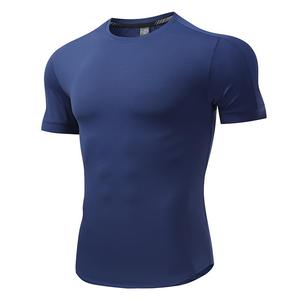 Di alta qualità su misura logo privato in Nylon Spandex sport Fitness <span class=keywords><strong>abbigliamento</strong></span> <span class=keywords><strong>uomo</strong></span> bianco <span class=keywords><strong>palestra</strong></span> t-shirt - Product Image 4