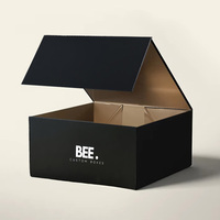 Boîte d'emballage en carton rigide magnétique de taille personnalisée, recyclable, luxe, pliable, avec couvercle magnétique