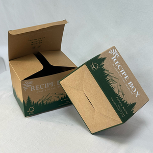 Boîte à recettes écologique en bois d'acacia : design inspiré de la forêt et fabriquée avec soin pour les trésors de la cuisine - Product Image 5