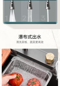 Lavello Intelligente Popolare in Acciaio Inox 304 Resistente all'Usura e Durevole con Tecnologia Multifunzionale per <span class=keywords><strong>Cucina</strong></span> di Villa - Product Image 6