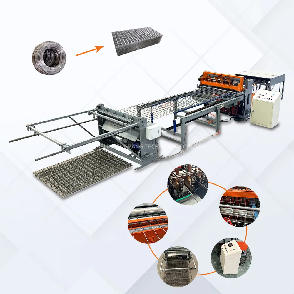 Haute qualité entièrement automatique meilleur prix panneau en rouleau électro-soudure acier clôture fabrication multipoint soudé treillis métallique machine